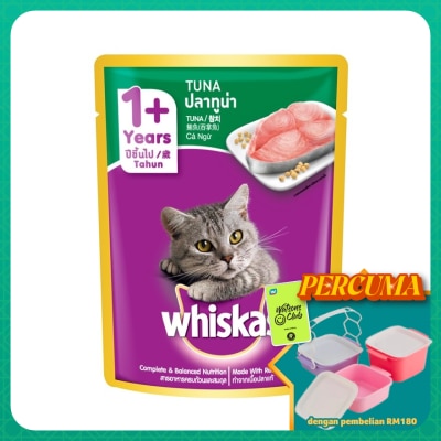 WHISKAS - Cat Wet Food Pouch Tuna 80gm