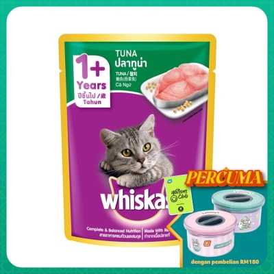 WHISKAS Cat Wet Food Pouch Tuna 80gm