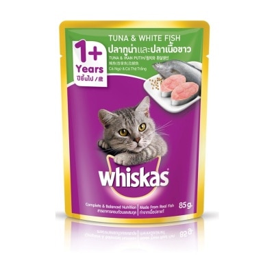 WHISKAS Cat Wet Food Pouch Tuna&WhiteFish80gm