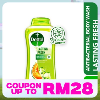 DETTOL Body Wash Lasting Fresh Honeydew Melon & Cucumber 250g