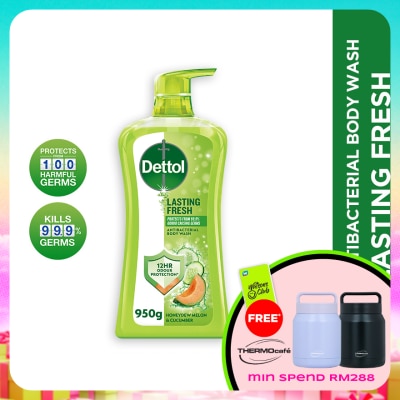 DETTOL - Body Wash Lasting Fresh Honeydew Melon & Cucumber 950g
