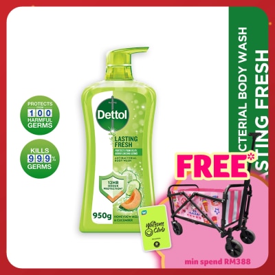 DETTOL Body Wash Lasting Fresh Honeydew Melon & Cucumber 950g