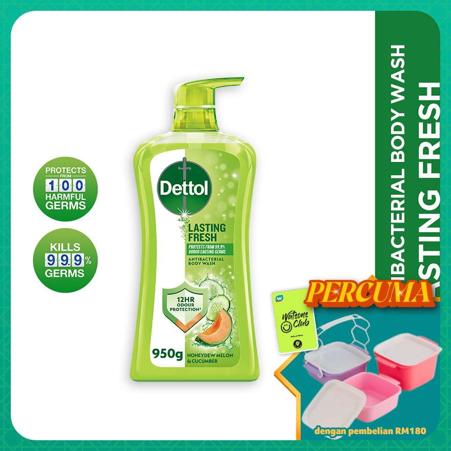 Body Wash Lasting Fresh Honeydew Melon & Cucumber 950g