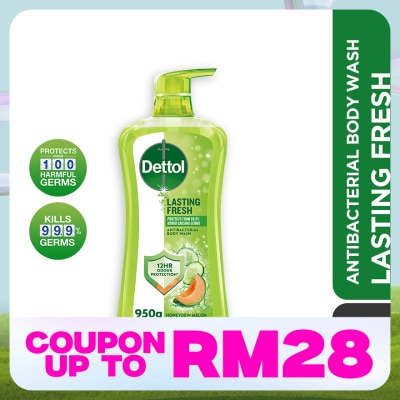 DETTOL Body Wash Lasting Fresh Honeydew Melon & Cucumber 950g
