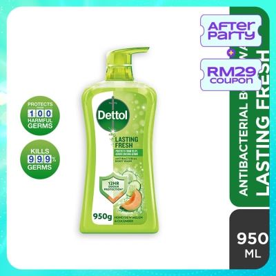 DETTOL Body Wash Lasting Fresh Honeydew Melon & Cucumber 950g