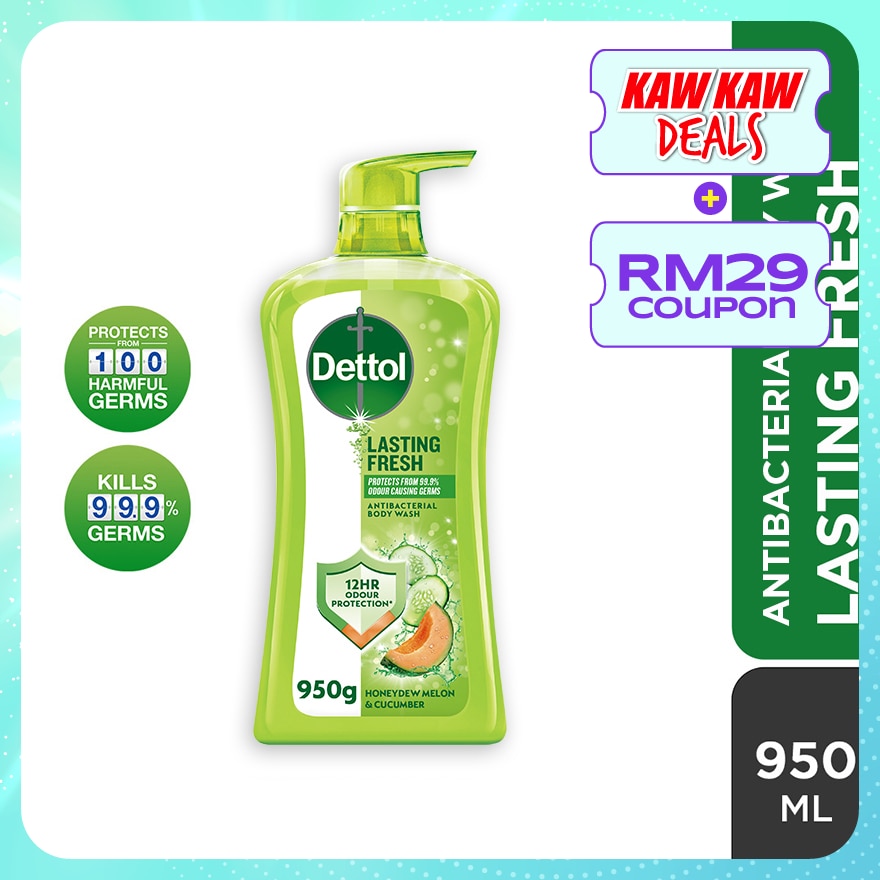 Body Wash Lasting Fresh Honeydew Melon & Cucumber 950g