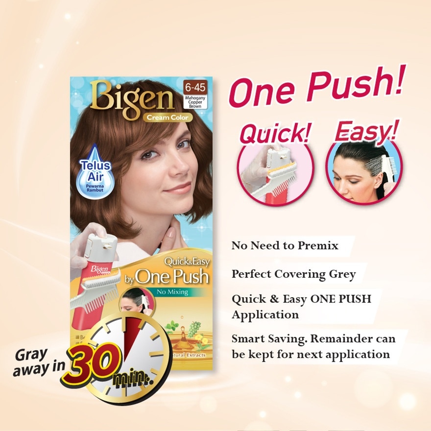 One Push Copper Brown 6.45 1's