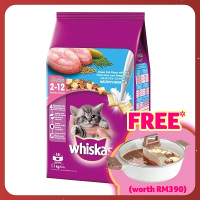 WHISKAS Cat Dry Food Jr Ocean Fish 1.1kg