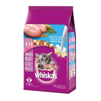 WHISKAS Cat Dry Food Jr Ocean Fish 1.1kg