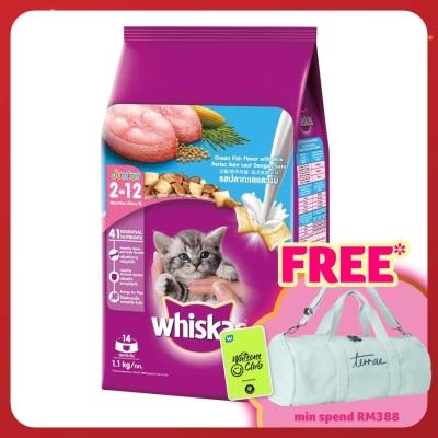 WHISKAS Cat Dry Food Jr Ocean Fish 1.1kg