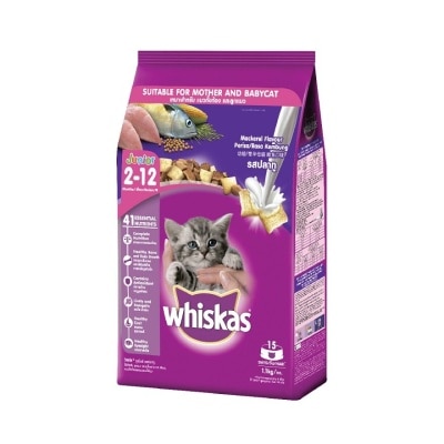 WHISKAS Cat Dry Food Jr Mackerel 1.1kg