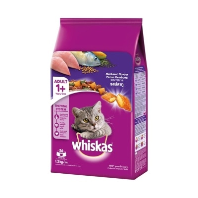 WHISKAS Cat Dry Food Mackerel 1.2kg