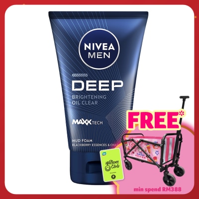NIVEA FOR MEN DEEP White Oil Clear Mud Foam 100g
