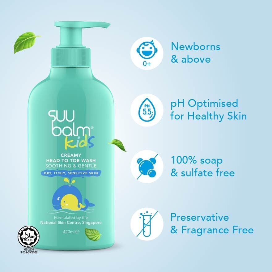 Kids Soothing & Moisturizing Body Wash 420ml