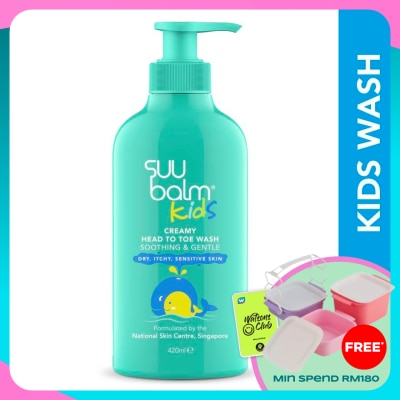 SUU BALM Kids Soothing & Moisturizing Body Wash 420ml
