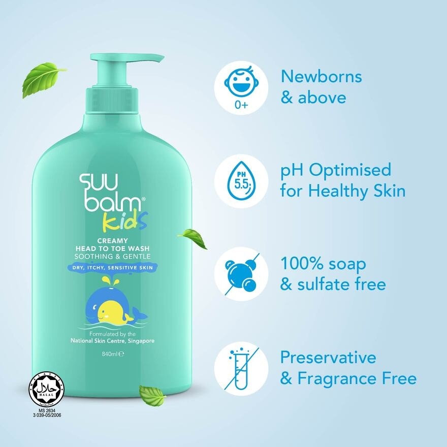 Kids Soothing & Moisturising Body Wash 840ml