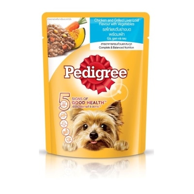 PEDIGREE Dog Wet Food Pouch Ckn&Grilled Liver Loaf wVeg80g