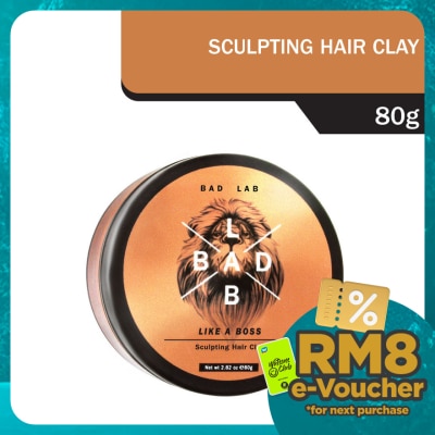 BAD LAB Strong & Matt Sculping Hair Clay 80G