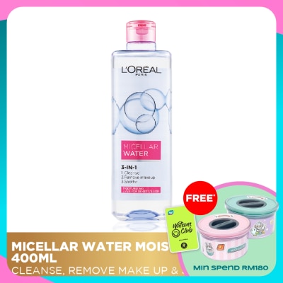 L'OREAL PARIS SKIN CARE Pink Micellar Water Moisturizing 400ml