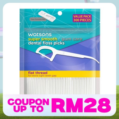 WATSONS Flat Thread Dental Floss Picks W Portable Box 300S