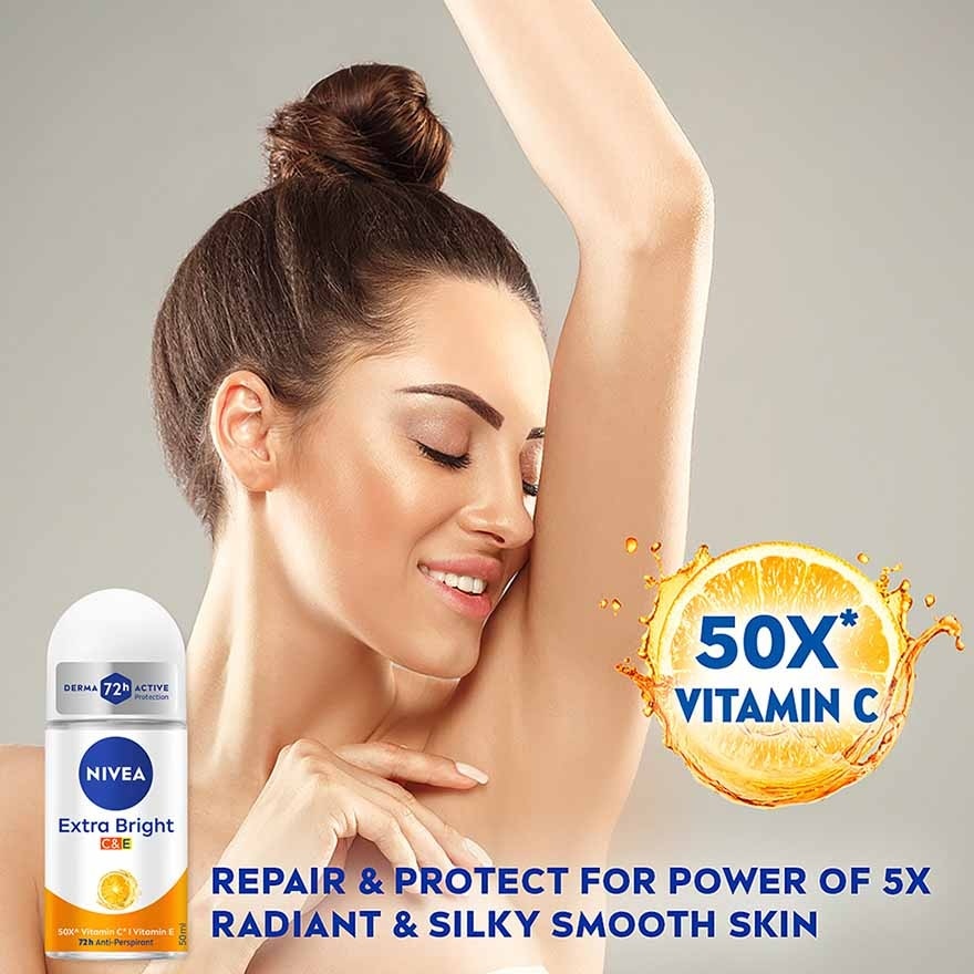 Deodorant Extra Bright C&E Roll On 50ml x2