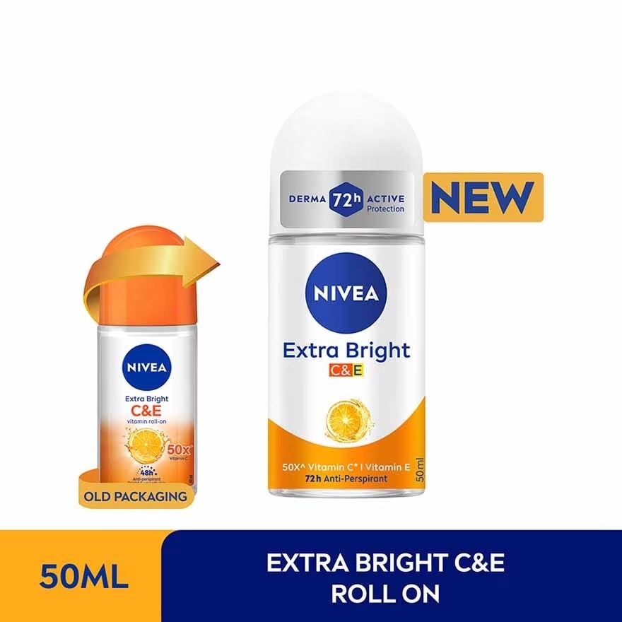 Deodorant Extra Bright C&E Roll On 50ml x2