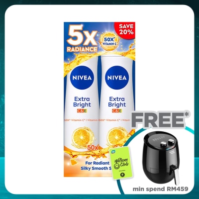 NIVEA Deodorant Extra Bright C&E Spray 2x150ml