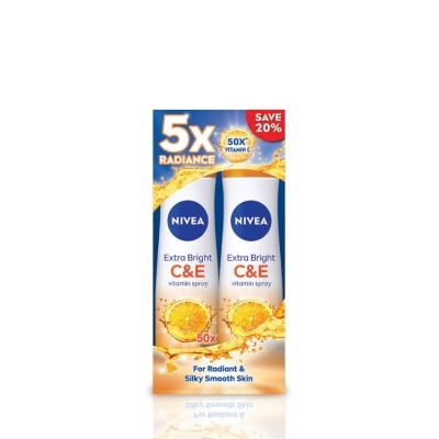 NIVEA Deo Extra Bright C&E Spray 2x150ml