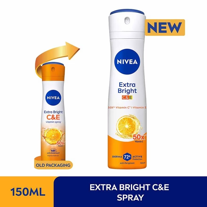 Deodorant Extra Bright C&E Spray 2x150ml