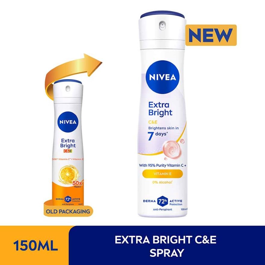 Deodorant Extra Bright C&E Spray 2x150ml image