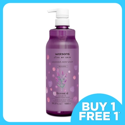 WATSONS Botanical Body Wash Lavender 1L