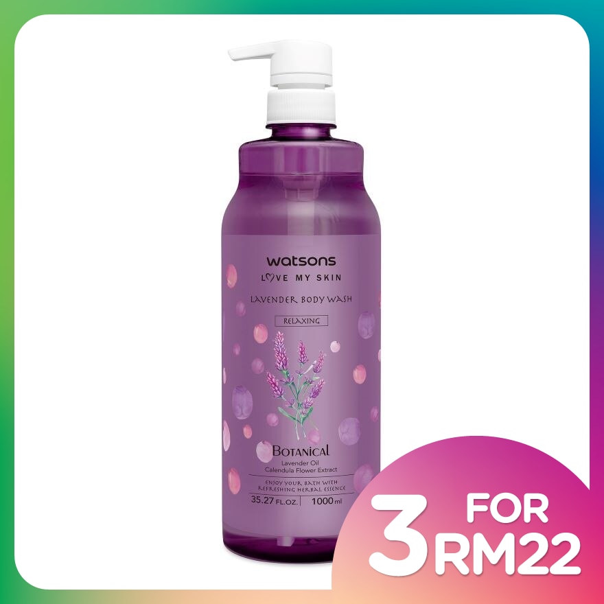 Botanical Body Wash Lavender 1L