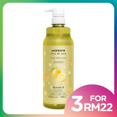 WATSONS Botanical Body Wash Yuzu 1L