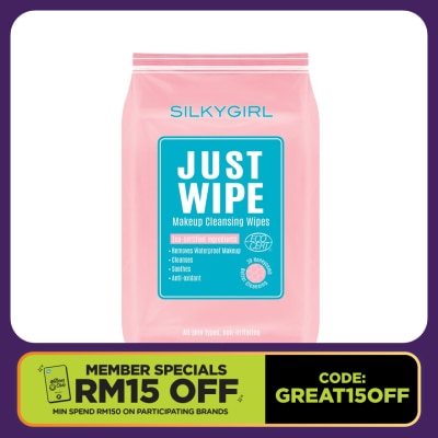 SILKYGIRL Just Wipe Makeup Cleansing Wipes (20 wipes)