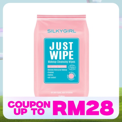 SILKYGIRL Just Wipe Makeup Cleansing Wipes (20 wipes)