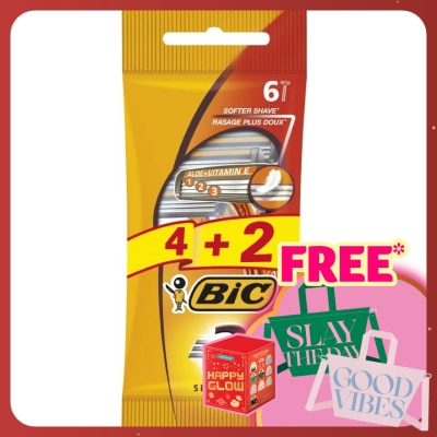 BIC 3 Blade Disposable Pouch 6s