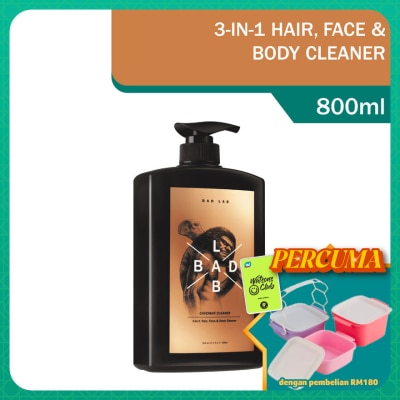 BAD LAB - Caveman 3-in-1 Hair, Face & Body Cleaner 800ml