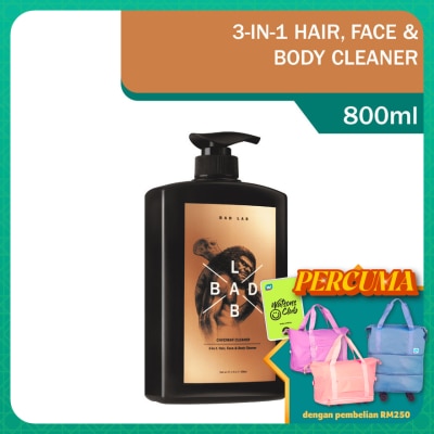 BAD LAB Caveman 3-in-1 Hair, Face & Body Cleaner 800ml