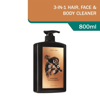 BAD LAB Caveman 3-in-1 Hair, Face & Body Cleaner 800ml