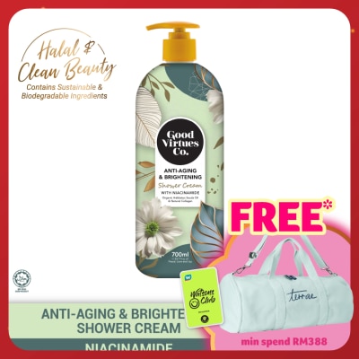 GOOD VIRTUES CO Anti-Aging & Brightening Shower Cream With Niacinamide 700ML