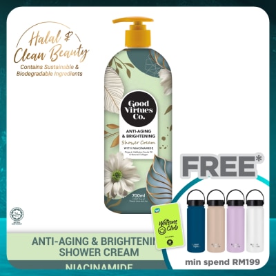 GOOD VIRTUES CO Anti-Aging & Brightening Shower Cream With Niacinamide 700ML