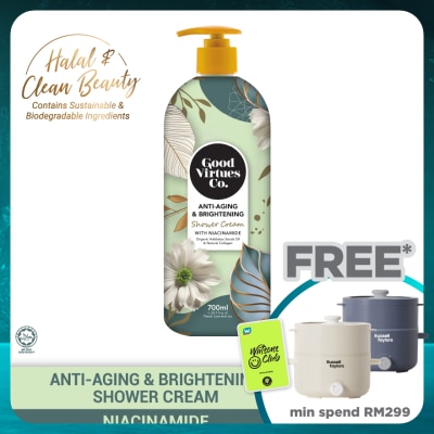 GOOD VIRTUES CO Anti-Aging & Brightening Shower Cream With Niacinamide 700ML