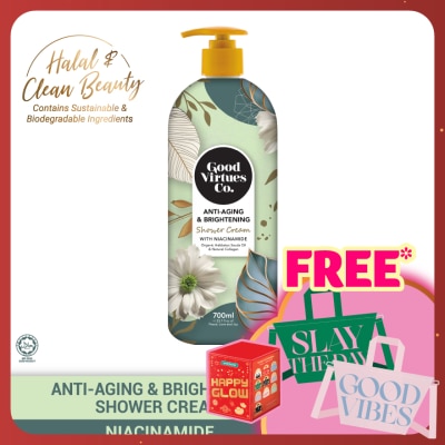 GOOD VIRTUES CO Anti-Aging & Brightening Shower Cream With Niacinamide 700ML