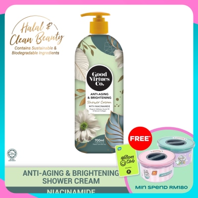 GOOD VIRTUES CO Anti-Aging & Brightening Shower Cream With Niacinamide 700ML