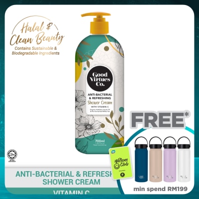 GOOD VIRTUES CO Anti-Bacterial & Refreshing Shower Cream With Vitamin C 700ml