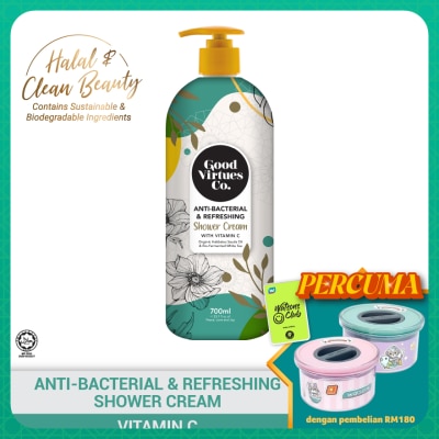 GOOD VIRTUES CO Anti-Bacterial & Refreshing Shower Cream With Vitamin C 700ml
