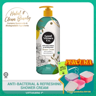 GOOD VIRTUES CO - Anti-Bacterial & Refreshing Shower Cream With Vitamin C 700ml