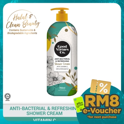 GOOD VIRTUES CO Anti-Bacterial & Refreshing Shower Cream With Vitamin C 700ml