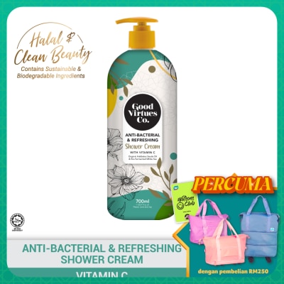 GOOD VIRTUES CO Anti-Bacterial & Refreshing Shower Cream With Vitamin C 700ml