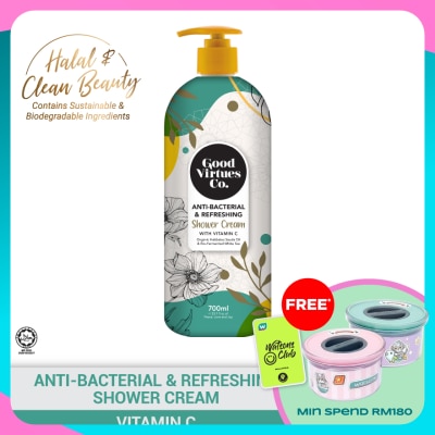 GOOD VIRTUES CO Anti-Bacterial & Refreshing Shower Cream With Vitamin C 700ml